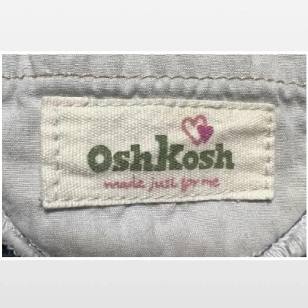 OshKosh B'gosh Baby Blue Denim Vestbak Kid Overalls